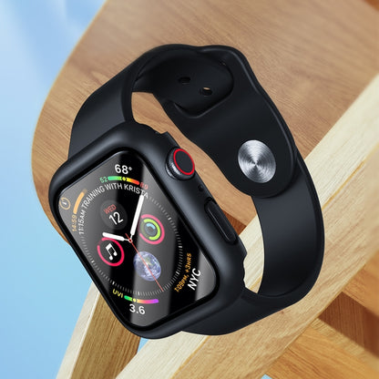 Cadre PC ROCK 2 en 1 + étui de protection en verre trempé, For Apple Watch Series 9 / 8 / 7 41mm, For Apple Watch Series 9 / 8 / 7 45mm