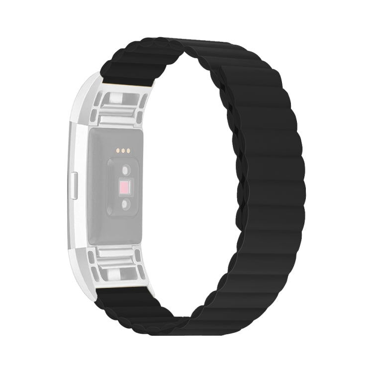 Bracelet de montre magnétique en silicone, For Fitbit Charge 2, For Fitbit Charge 3 / 4, For Fitbit Charge 5