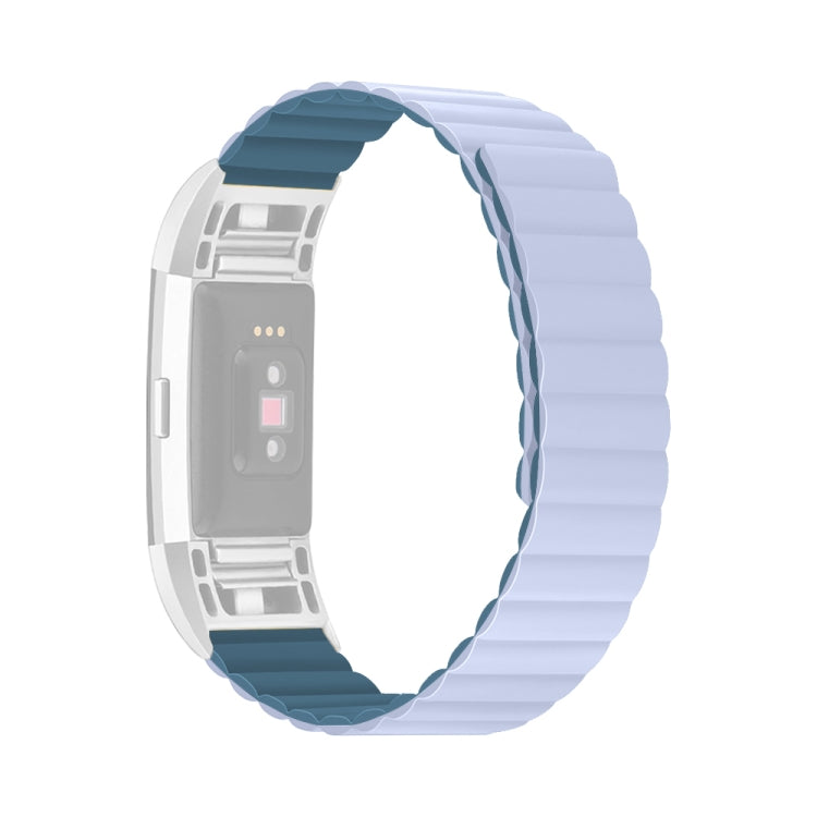 Bracelet de montre magnétique en silicone, For Fitbit Charge 2, For Fitbit Charge 3 / 4, For Fitbit Charge 5