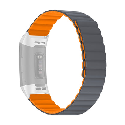 Bracelet de montre magnétique en silicone, For Fitbit Charge 2, For Fitbit Charge 3 / 4, For Fitbit Charge 5