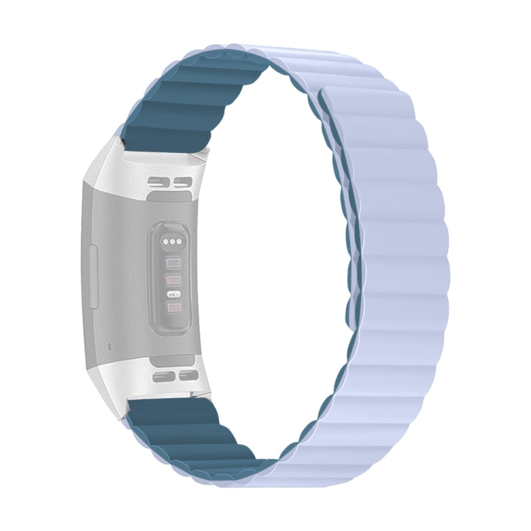 Bracelet de montre magnétique en silicone, For Fitbit Charge 2, For Fitbit Charge 3 / 4, For Fitbit Charge 5