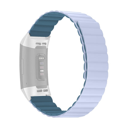 Bracelet de montre magnétique en silicone, For Fitbit Charge 2, For Fitbit Charge 3 / 4, For Fitbit Charge 5
