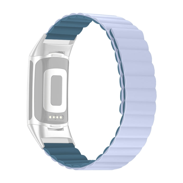 Bracelet de montre magnétique en silicone, For Fitbit Charge 2, For Fitbit Charge 3 / 4, For Fitbit Charge 5