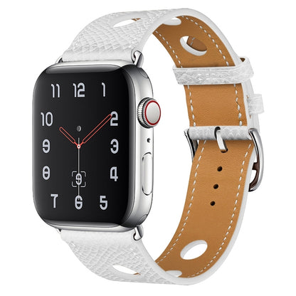 Bracelet de montre à boucle en argent PU pour la série Apple Watch, 7 41mm / 6&SE&5&4 40mm / 3&2&1 38mm, 7 45mm / 6&SE&5&4 44mm / 3&2&1 42mm