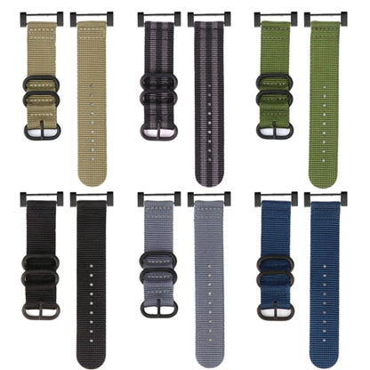 Bracelet de montre en nylon à boucle en acier à trois anneaux, For Suunto CORE, For Suunto 7