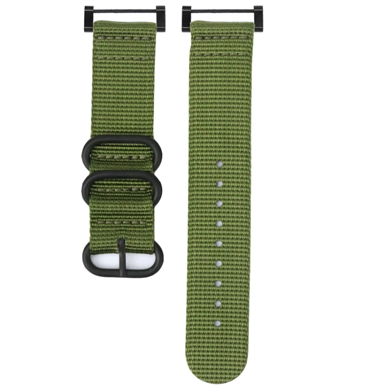 Bracelet de montre en nylon à boucle en acier à trois anneaux, For Suunto CORE, For Suunto 7