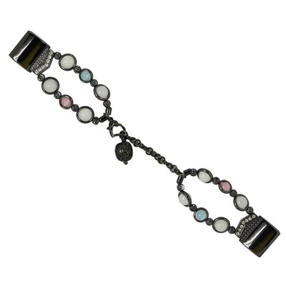 Bracelet de montre en acier avec perles lumineuses en agate, For Fitbit Charge 5