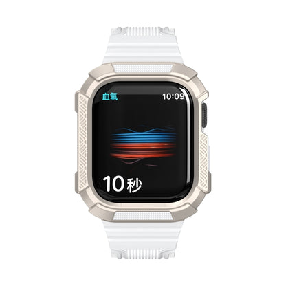 Bracelet de montre intégré Armor bicolore pour la série Apple Watch, 7 41mm / 6&SE&5&4 40mm, 7 45mm / 6&SE&5&4 44mm