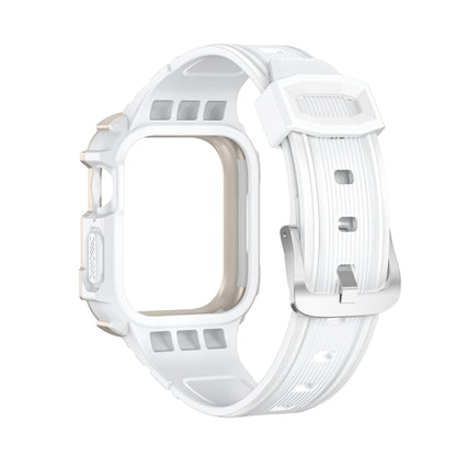 Bracelet de montre intégré Armor bicolore pour la série Apple Watch, 7 41mm / 6&SE&5&4 40mm, 7 45mm / 6&SE&5&4 44mm