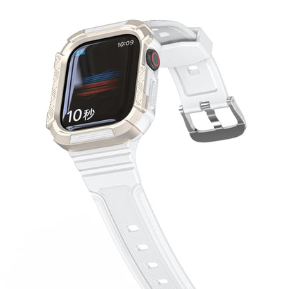 Bracelet de montre intégré Armor bicolore pour la série Apple Watch, 7 41mm / 6&SE&5&4 40mm, 7 45mm / 6&SE&5&4 44mm