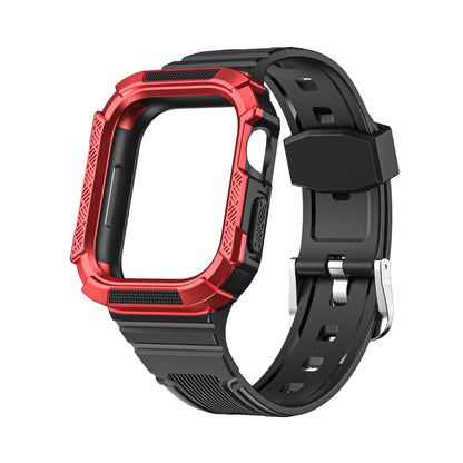 Bracelet de montre intégré Armor bicolore pour la série Apple Watch, 7 41mm / 6&SE&5&4 40mm, 7 45mm / 6&SE&5&4 44mm