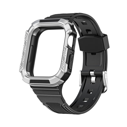 Bracelet de montre intégré Armor bicolore pour la série Apple Watch, 7 41mm / 6&SE&5&4 40mm, 7 45mm / 6&SE&5&4 44mm