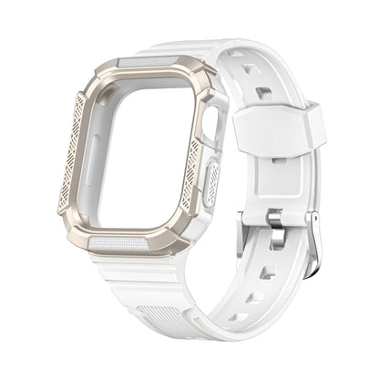 Bracelet de montre intégré Armor bicolore pour la série Apple Watch, 7 41mm / 6&SE&5&4 40mm, 7 45mm / 6&SE&5&4 44mm