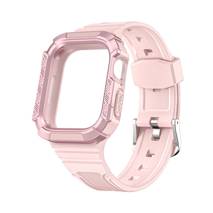 Bracelet de montre intégré Armor bicolore pour la série Apple Watch, 7 41mm / 6&SE&5&4 40mm, 7 45mm / 6&SE&5&4 44mm