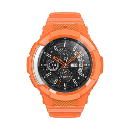 Bracelet de montre intégré en silicone sport en fibre de carbone, For Samsung Galaxy Watch4 Classic 42mm