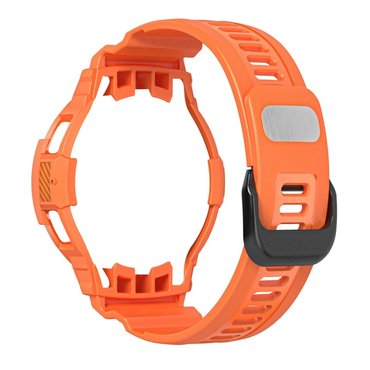 Bracelet de montre intégré en silicone sport en fibre de carbone, For Samsung Galaxy Watch4 Classic 42mm