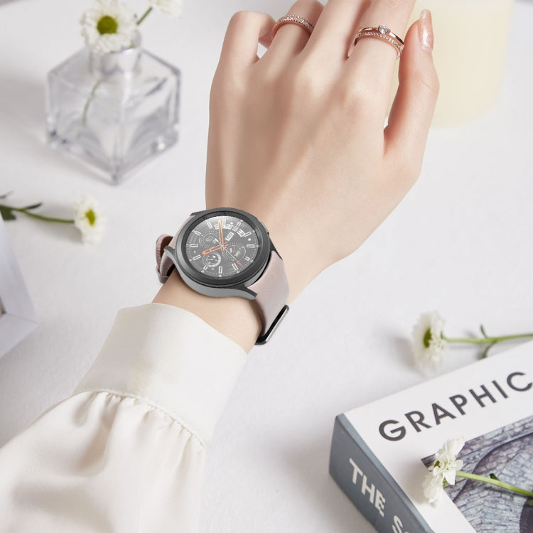 Bracelet en cuir véritable, For Samsung Galaxy Watch4 40mm / 44mm
