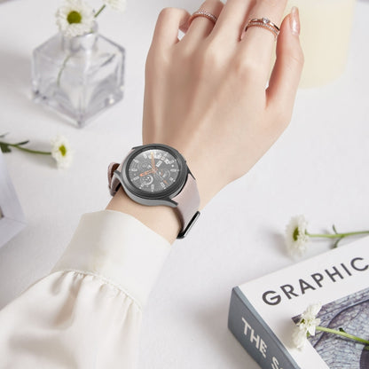 Bracelet en cuir véritable, For Samsung Galaxy Watch4 40mm / 44mm