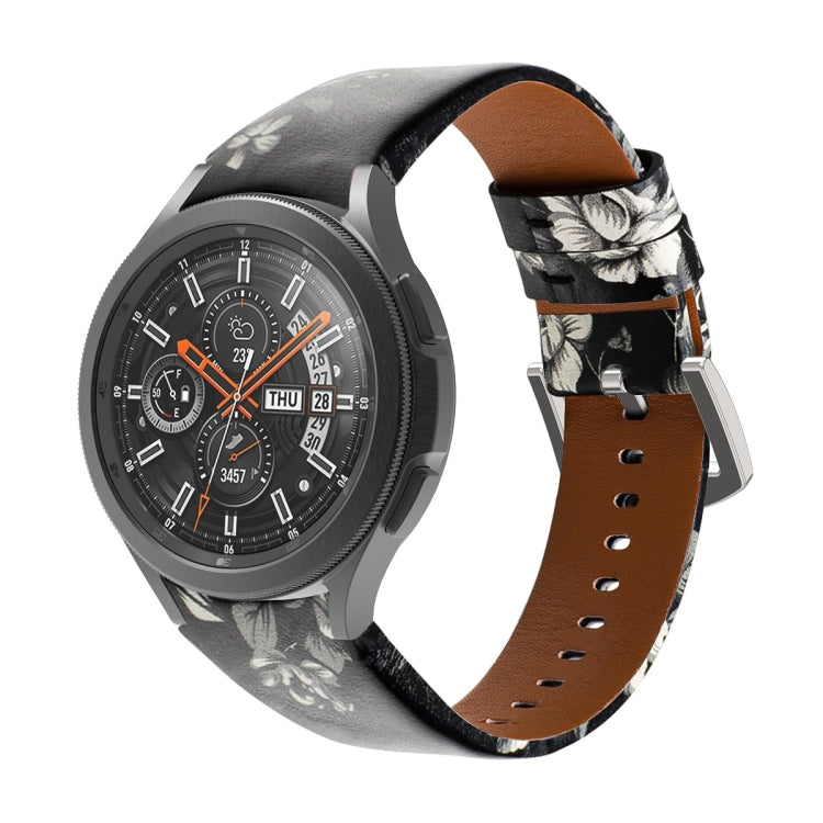 Bracelet en cuir véritable, For Samsung Galaxy Watch4 40mm / 44mm