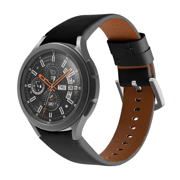 Bracelet en cuir véritable, For Samsung Galaxy Watch4 40mm / 44mm