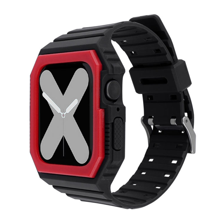 Bracelet de montre intégré bicolore pour la série Apple Watch, 7 41mm / 6&SE&5&4 40mm / 3&2&1 38mm, 7 45mm / 6&SE&5&4 44mm / 3&2&1 42mm