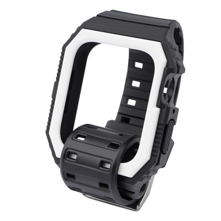 Bracelet de montre intégré bicolore pour la série Apple Watch, 7 41mm / 6&SE&5&4 40mm / 3&2&1 38mm, 7 45mm / 6&SE&5&4 44mm / 3&2&1 42mm