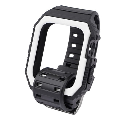 Bracelet de montre intégré bicolore pour la série Apple Watch, 7 41mm / 6&SE&5&4 40mm / 3&2&1 38mm, 7 45mm / 6&SE&5&4 44mm / 3&2&1 42mm