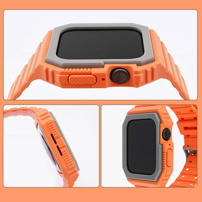 Bracelet de montre intégré bicolore pour la série Apple Watch, 7 41mm / 6&SE&5&4 40mm / 3&2&1 38mm, 7 45mm / 6&SE&5&4 44mm / 3&2&1 42mm