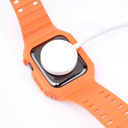 Bracelet de montre intégré bicolore pour la série Apple Watch, 7 41mm / 6&SE&5&4 40mm / 3&2&1 38mm, 7 45mm / 6&SE&5&4 44mm / 3&2&1 42mm