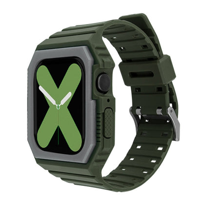 Bracelet de montre intégré bicolore pour la série Apple Watch, 7 41mm / 6&SE&5&4 40mm / 3&2&1 38mm, 7 45mm / 6&SE&5&4 44mm / 3&2&1 42mm