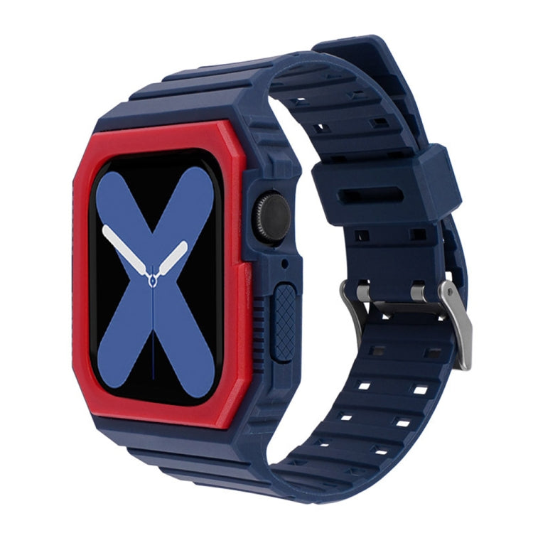 Bracelet de montre intégré bicolore pour la série Apple Watch, 7 41mm / 6&SE&5&4 40mm / 3&2&1 38mm, 7 45mm / 6&SE&5&4 44mm / 3&2&1 42mm