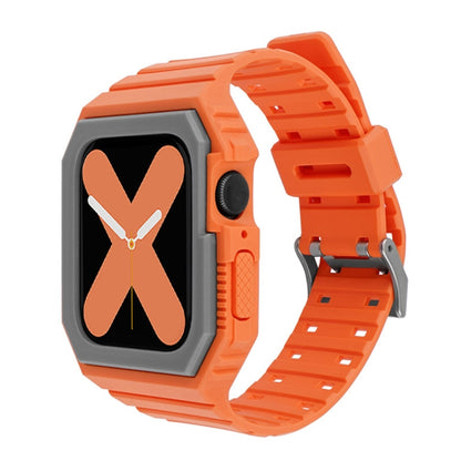 Bracelet de montre intégré bicolore pour la série Apple Watch, 7 41mm / 6&SE&5&4 40mm / 3&2&1 38mm, 7 45mm / 6&SE&5&4 44mm / 3&2&1 42mm