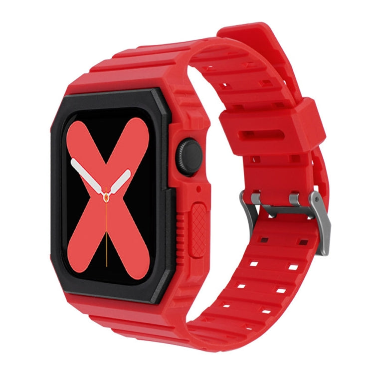 Bracelet de montre intégré bicolore pour la série Apple Watch, 7 41mm / 6&SE&5&4 40mm / 3&2&1 38mm, 7 45mm / 6&SE&5&4 44mm / 3&2&1 42mm