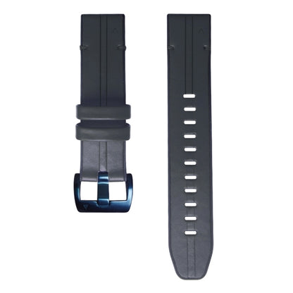 Bracelet de montre en silicone + cuir à dégagement rapide, For Garmin Fenix 7, For Garmin Fenix 7X