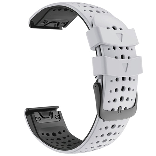 Bracelet de montre bicolore en silicone à dégagement rapide, For Garmin Fenix 7