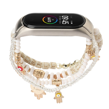 Bracelet de montre en perles de style Mori, For Xiaomi Mi Band 3 & 4, For Xiaomi Mi Band 5 & 6