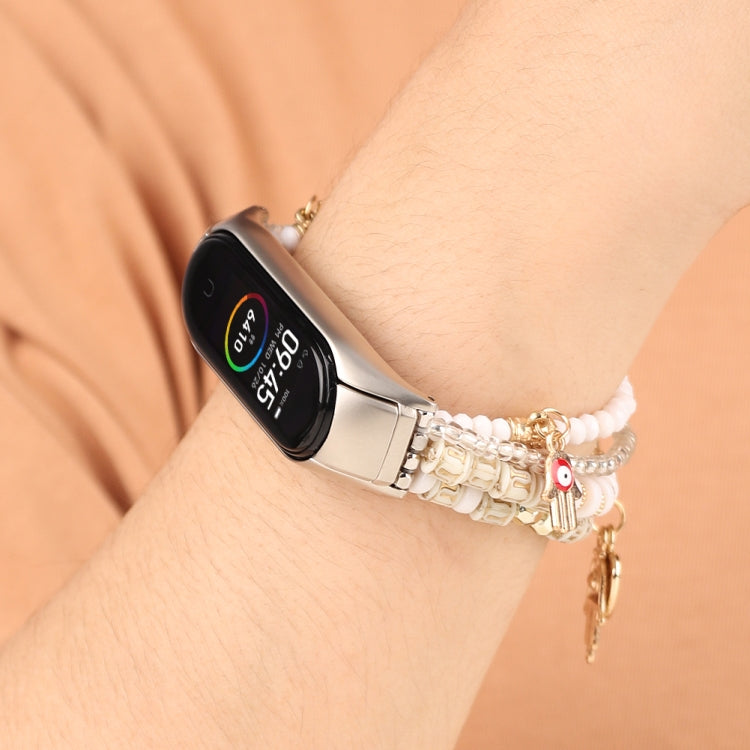 Bracelet de montre en perles de style Mori, For Xiaomi Mi Band 3 & 4, For Xiaomi Mi Band 5 & 6