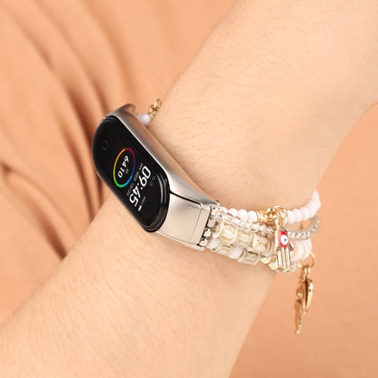 Bracelet de montre en perles de style Mori, For Xiaomi Mi Band 3 & 4, For Xiaomi Mi Band 5 & 6