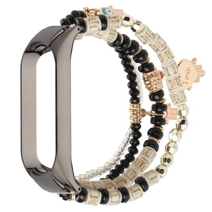 Bracelet de montre en perles de style Mori, For Xiaomi Mi Band 3 & 4, For Xiaomi Mi Band 5 & 6
