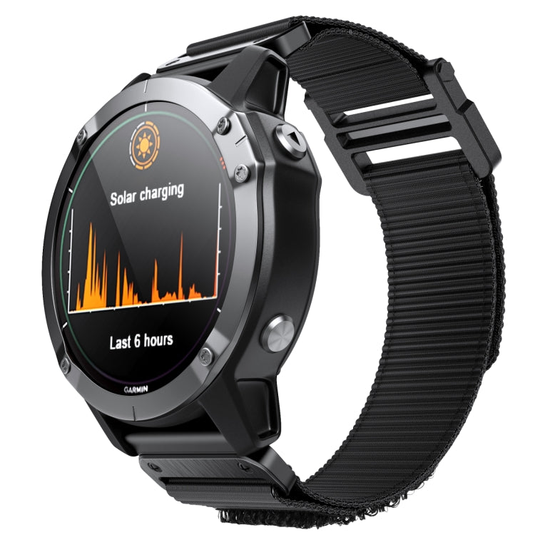 Bracelet de montre en nylon à fermeture auto-agrippante, For Garmin Fenix 7X