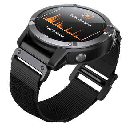 Bracelet de montre en nylon à fermeture auto-agrippante, For Garmin Fenix 7X