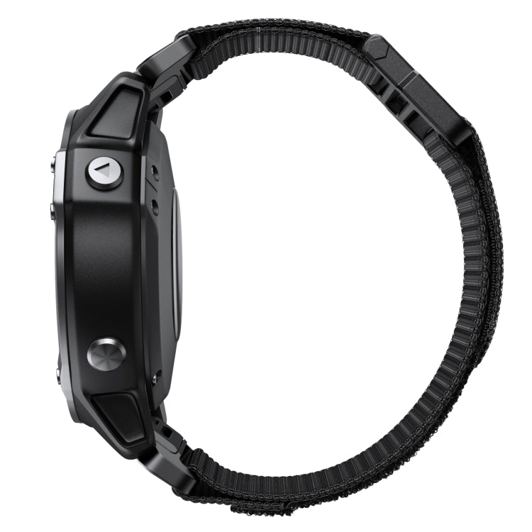 Bracelet de montre en nylon à fermeture auto-agrippante, For Garmin Fenix 7X