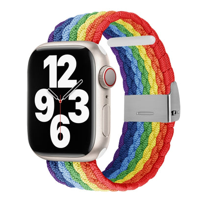 Bracelet de montre tressé à texture verticale pour la série Apple Watch, 7 41mm / 6&SE&5&4 40mm / 3&2&1 38mm, 7 45mm / 6&SE&5&4 44mm / 3&2&1 42mm