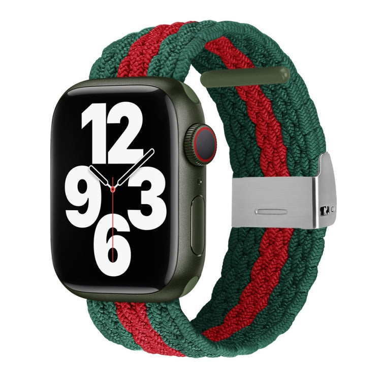 Bracelet de montre tressé à texture verticale pour la série Apple Watch, 7 41mm / 6&SE&5&4 40mm / 3&2&1 38mm, 7 45mm / 6&SE&5&4 44mm / 3&2&1 42mm