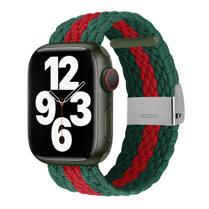 Bracelet de montre tressé à texture verticale pour la série Apple Watch, 7 41mm / 6&SE&5&4 40mm / 3&2&1 38mm, 7 45mm / 6&SE&5&4 44mm / 3&2&1 42mm