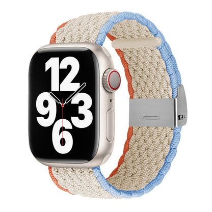 Bracelet de montre tressé à texture verticale pour la série Apple Watch, 7 41mm / 6&SE&5&4 40mm / 3&2&1 38mm, 7 45mm / 6&SE&5&4 44mm / 3&2&1 42mm
