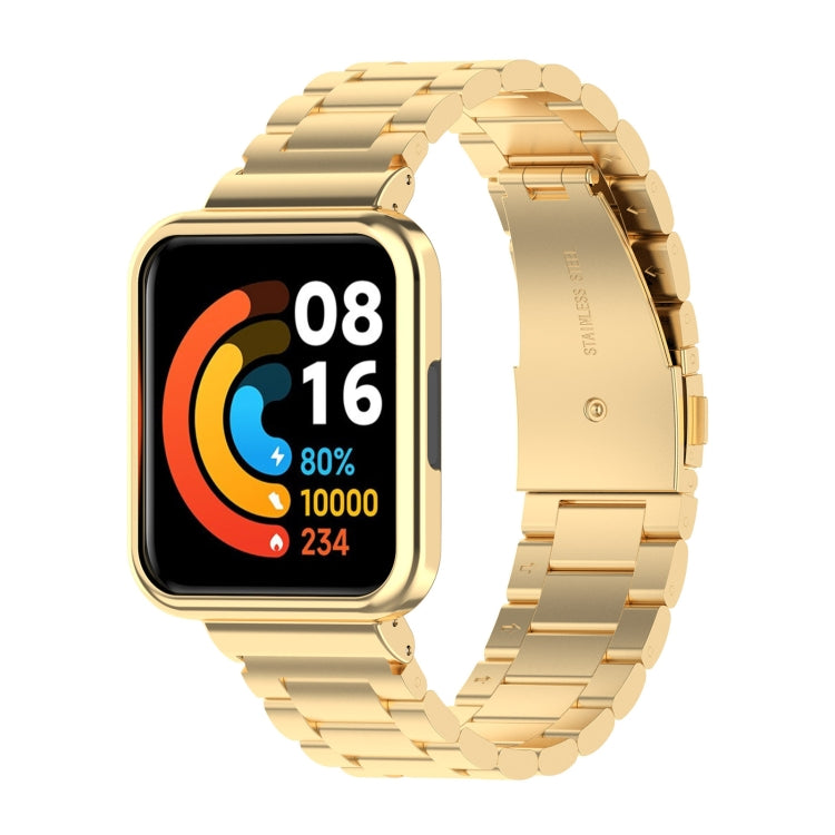 Bracelet de montre en acier à trois perles pour Xiaomi Redmi Watch 2 Lite Version internationale, For Xiaomi Redmi Watch 2 Lite International Version