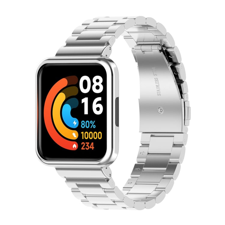 Bracelet de montre en acier à trois perles pour Xiaomi Redmi Watch 2 Lite Version internationale, For Xiaomi Redmi Watch 2 Lite International Version