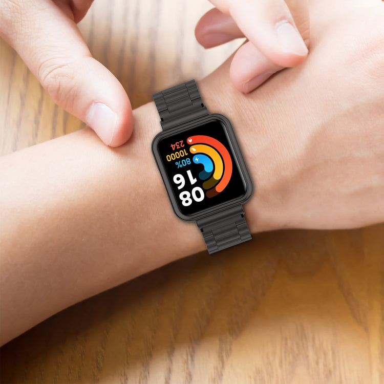 Bracelet de montre en acier à trois perles pour Xiaomi Redmi Watch 2 Lite Version internationale, For Xiaomi Redmi Watch 2 Lite International Version