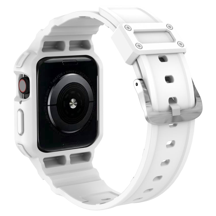 Bracelet intégré de couleur unie à trois épreuves pour la série Apple Watch, 7 41mm / 6&SE&5&4 40mm / 3&2&1 38mm, 7 45mm / 6&SE&5&4 44mm / 3&2&1 42mm